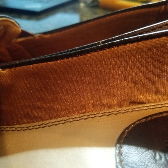 Loafers Life Stride Womens Size 8 10M Shoes Patent Brown Slip-on Shoe Monk Strap - Picture 11 of 16